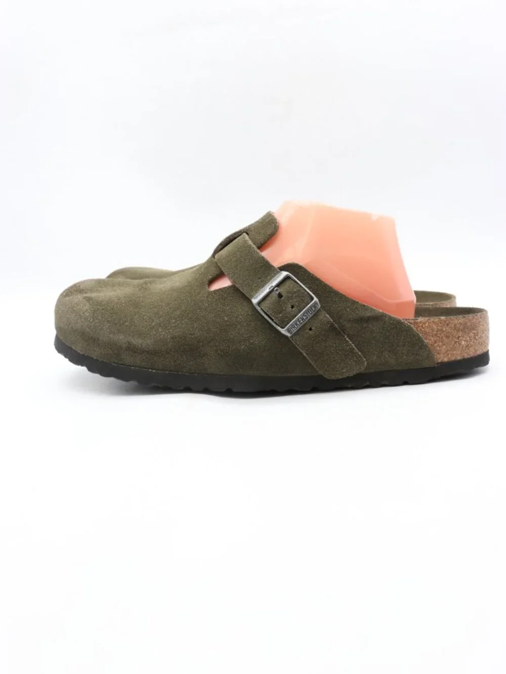 Birkenstock Boston Soft Footbed Men's EU 44 US 11 Olive Green Suede Shoes Clogs